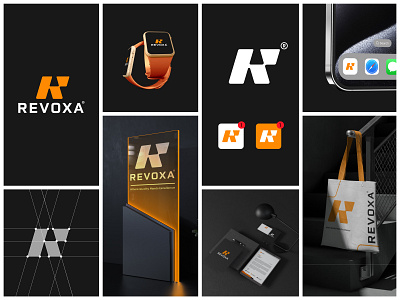 REVOXA® - Brand Identity branding logo logo design logo designer logo folio logo mark logos