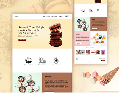 Sweets & Treats Delight branding graphic design logo motion graphics ui