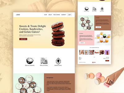 Sweets & Treats Delight branding graphic design logo motion graphics ui