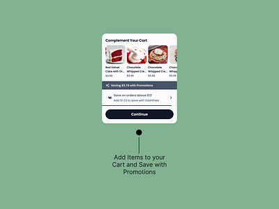 Mobility UI Card for Personalized Cart Completion app design cart figma food foodapp mobile app order promo ui ui card ui design ui kit uiux ux ux design