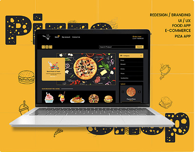 Pizza animation branding graphic design logo ui