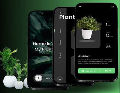 Plant App animation branding graphic design logo motion graphics ui