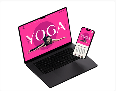 Yoga animation branding graphic design logo motion graphics ui