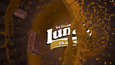 Promo Product Lunar Ice Cream 2d 3d animation branding design graphic design motion graphics prod