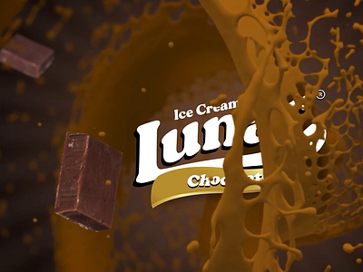 Promo Product Lunar Ice Cream 2d 3d animation branding design graphic design motion graphics prod