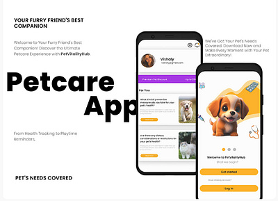 Pet Care App animation branding graphic design logo motion graphics ui