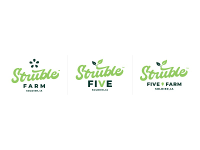 Struble Farm Mark II Concepts family farm five green logo plant texas