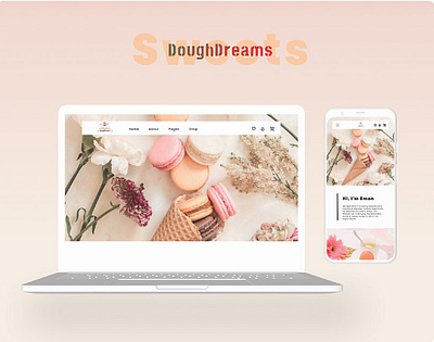 Sweets Dough Dreams branding graphic design logo motion graphics ui