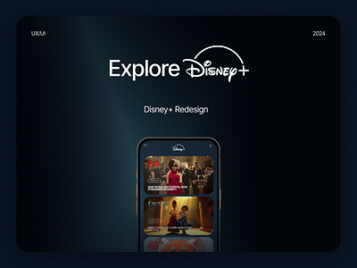 Disney+ | Redesign branding design redesign ui ux