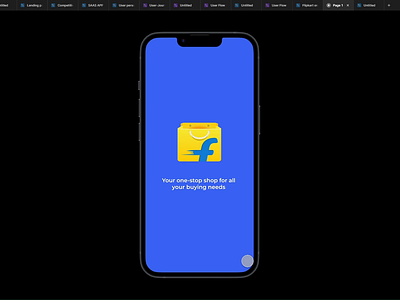 Onboarding Screens for Flipkart Mobile Apllication app design ecommerce figma flipkart oonboarding ui ux