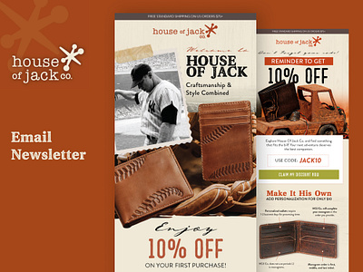 House Of Jack Email Design branding design email email design graphic design illustration