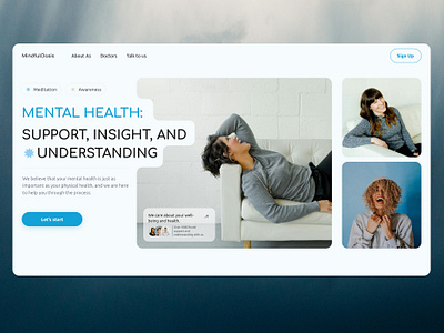 Mental health design health mental mental health ui