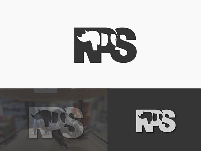 RHINOCEROS - RPS LOGO DESIGNS animal branding design graphic design jrraystudio logo rhino rhinoceros rps typography
