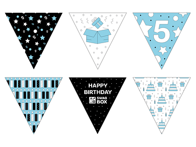 Product Print Designs advent calendar black blue branding bunting colour palette design graphic design illustration limited colour palette logo packaging pattern print print design product snowboard white