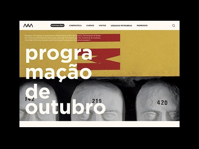 Museum of Modern Art of Rio de Janeiro animation ui