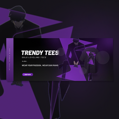 Website banner for a clothing brand. branding graphic design webdesign