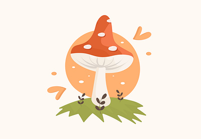 Cartoon mushroom 3d animation branding cartoon mushroom graphic design logo motion graphics ui