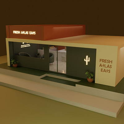 Fresh Atlas Eats 3d 3d art 3d design 3d model ads blender 3d brand identity branding digital marketing figma gluten free graphic design illustrator logo packaging design ui design