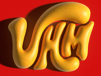 Uhm 3d 3d type fresco hand lettering lettering type type design typography