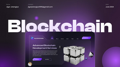 Introducing Blockchain 3d graphic design logo ui