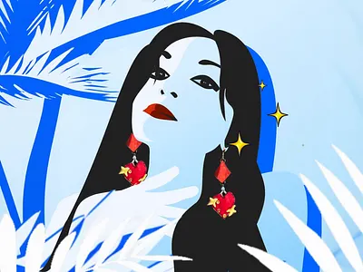 Luxury Earring Multimedia Campaign - Konica Earring after effects animation branding fashion graphic design illustration illustrator logic pro motion graphics music production photoshop