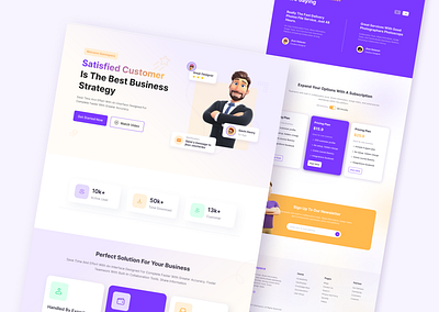 Landing Page Ui design animation branding business web app graphic design landing page design sass ui sass website trending ui uidesign uiux uiux design user experience user interface website ui