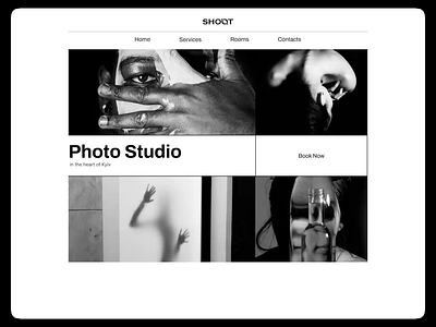 Landing Page for Photo Studio animation design landing page ui ux ui webdesign website