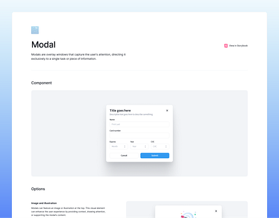 Blueprint Design System Modal component components design design system figma ui ui design uiux website