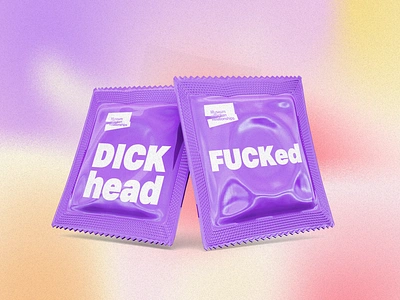 Souvenir for the Museum of Broken Relationships colors condoms design graphic design humor purple visual communication