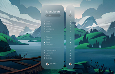 Sidebar dashboard design icon menu music nav navigation sidebar sidebar navigation ui ux web website