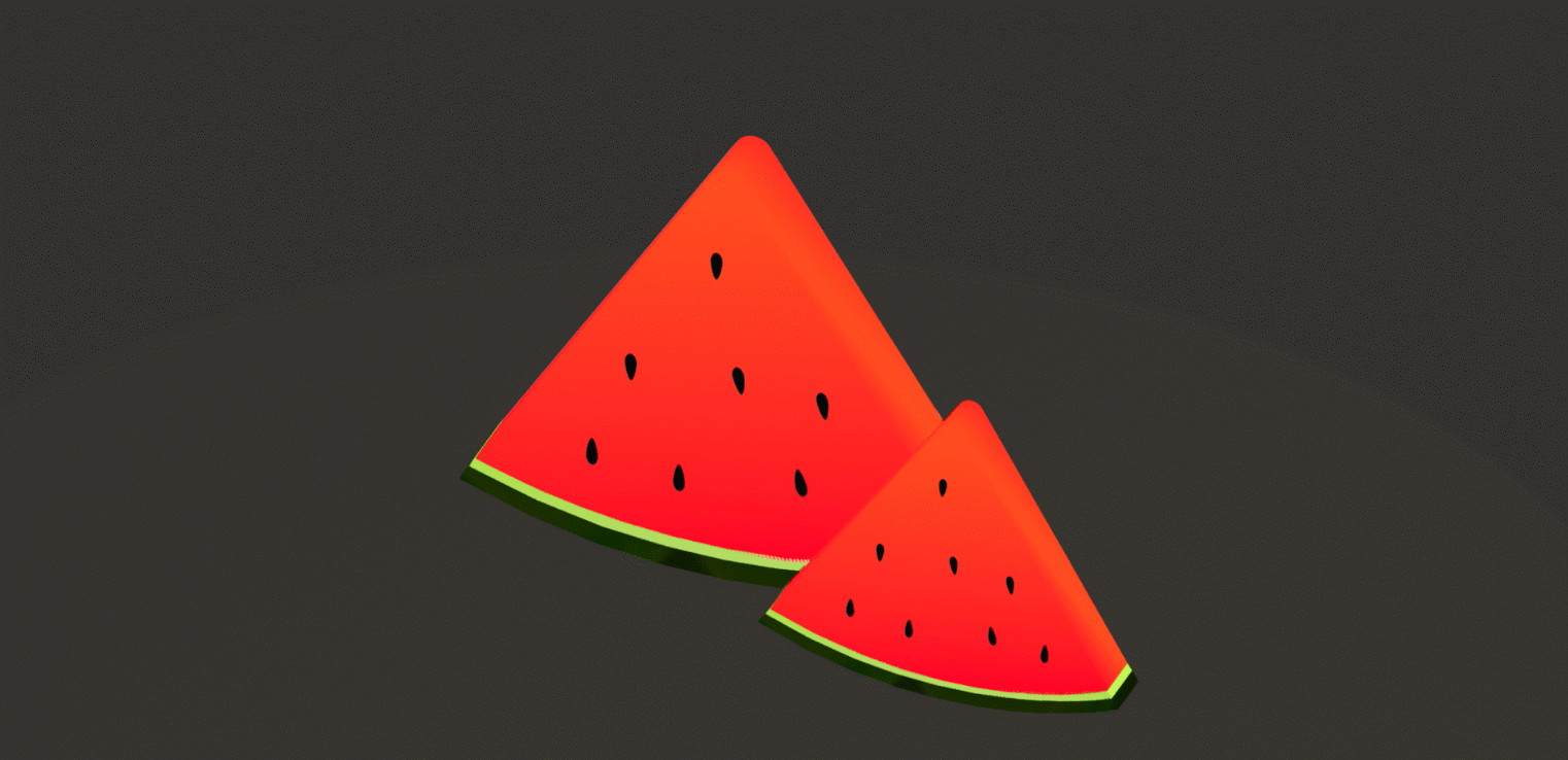 3D #1 Watermelon 3d animation motion graphics ui