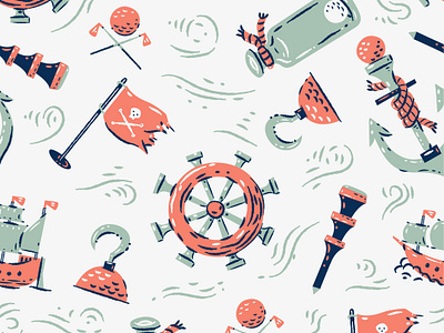 Illustration apparel golf golf ball illustration pattern pirate puma golf textile