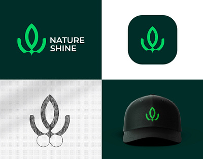 Nature Shine Abstract Logo Design abstract logo design brand brand design brand identity branding business logo graphic design green greenrevolution logo design logo designer logo folio logo inspection logo inspiration logo mark logo type nature nature shine natureshine startup logo