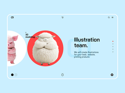 Illustrators concept design graphic design illustration illustrator landig page landing minimalism ui