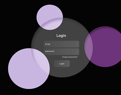 LOGIN PAGE GLASS animation graphic design ui