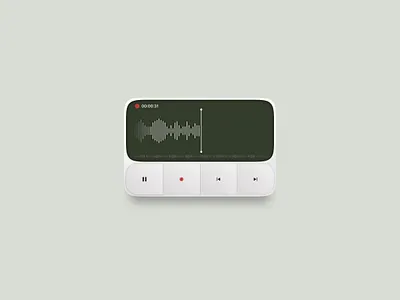 Sound Recorder ui components dailyuichallenge design mobile sound recorder ui ux