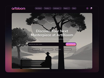 Artbloom E-commerce Website Design after effect animation design e commerce website interaction design ui ui design ux web design web ui web uiux website