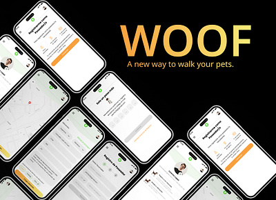 WOOF app ui userflow ux