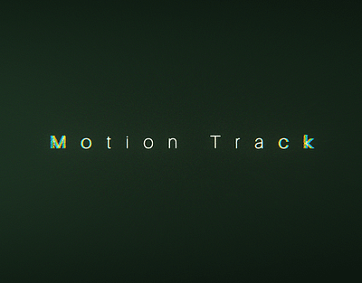 Motion Tracking 3d animation motion design motion graphics