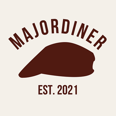 Major Diner Cafe Logo branding cafe logo coffeeshop logo design duo tone logo graphic design illustration logo logo design modern logo simple logo