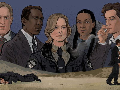 True Detective for Kinopoisk cinema cinemaart editorial editorialillustration illustration magazine magazineillustration true detective truedetective