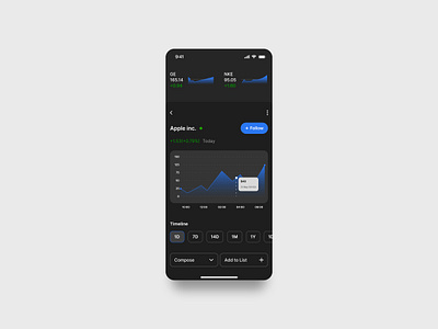 Stock Trading app interface components dailyuichallenge design mobile stock market stock trading app trading app ui ux
