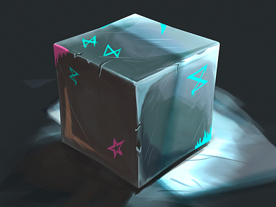 Arcane cube 3d arcane blender motion photoshop uv texture