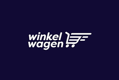 winkel wagen logo design illustration