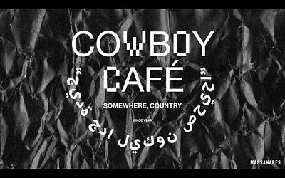 COWBOY CAFÉ aftereffects animation art branding cafe logo design coffee brand coffee logo inspiration coffee logos design logo design logo inspiration motion motion graphics travel type design typeanimation typography