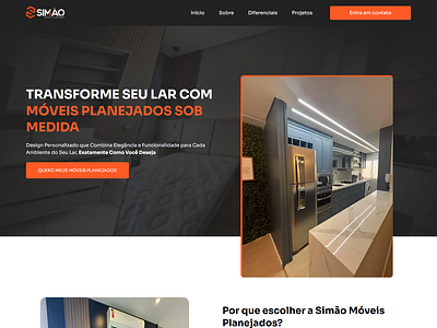 Landing Page - Móveis arquiteto design de interiores elementor graphic design landing page landing page moveis moveis planejados página de vendas página moveis site site design de interiores site moveis site moveis planejados ui ux website website moveis wordpress