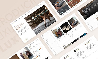 Shanta Lifestyle: A Luxury E-Commerce Website design e commerce ui ux website