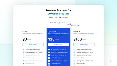 Pricing light theme light ui pricing screen pricing ux ui web ui web ux website