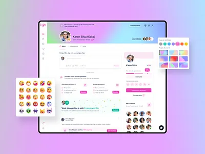 Lize Aluno dashboard edtech education ui ux