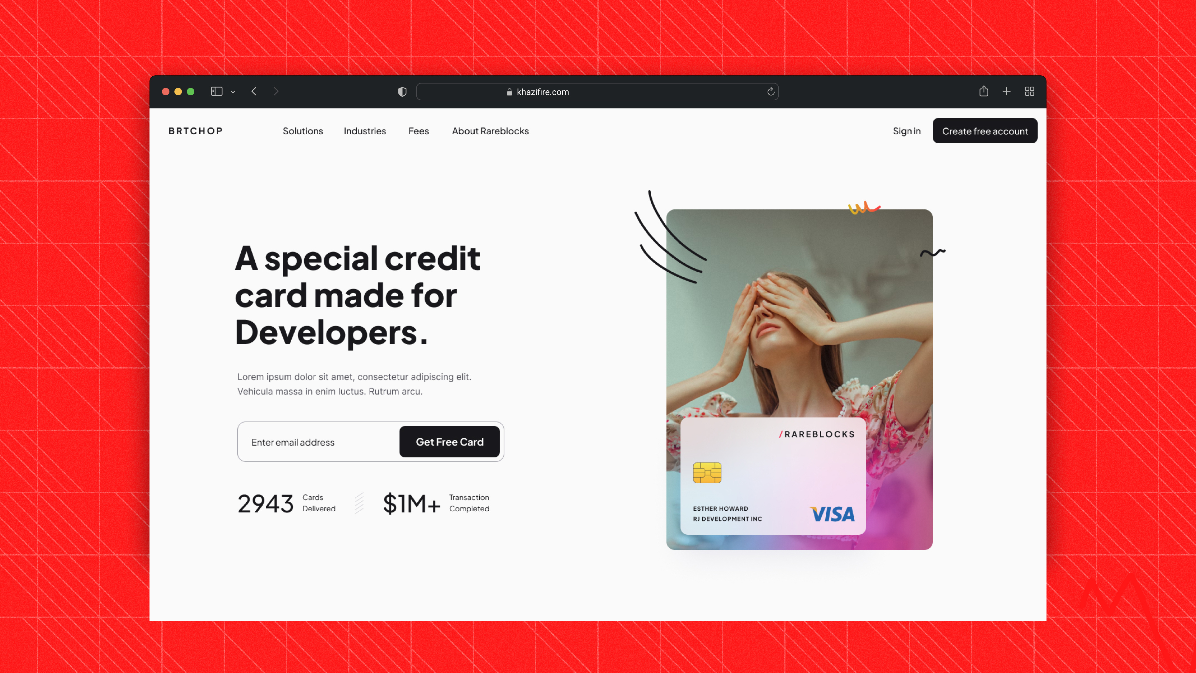 Landing Page crdit card debit card finance home screen landing page light theme light ui money payment weight ui